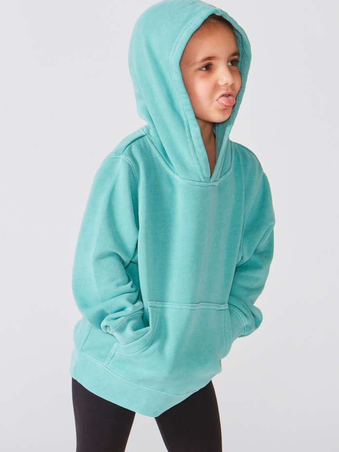 Youth Midweight Pigment Dyed Hooded Pullover Thumbnail