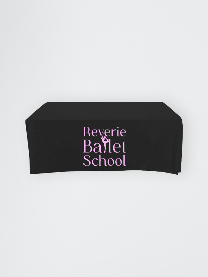 Polycotton Twill Table Throw - 6' Table, Drape style, 3 sided, Open Back Thumbnail