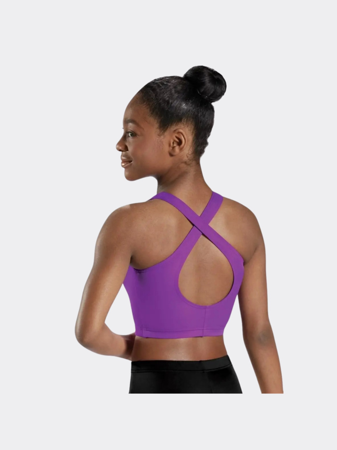 Girls High Neck Crop Top Thumbnail