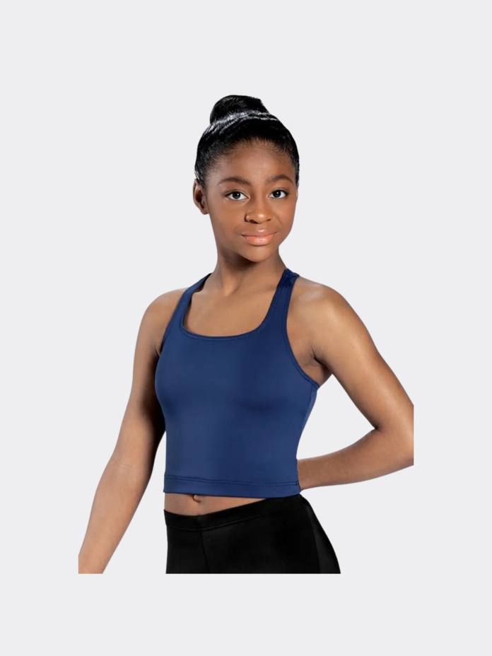 Ladies Wide Racerback Crop Top Thumbnail