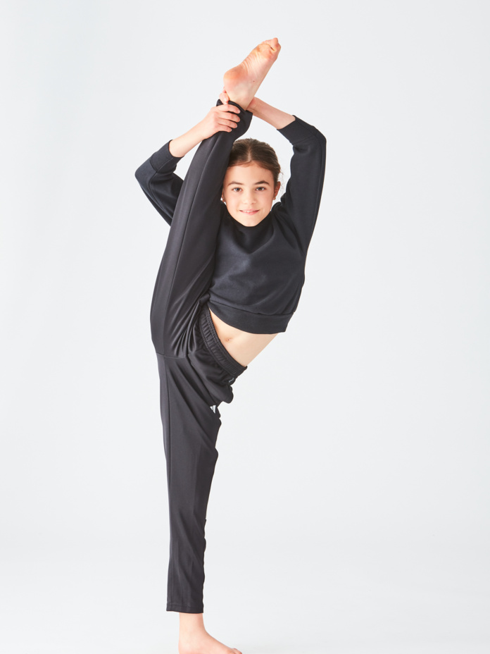 Studio Essentials Girls Crewneck Crop Sweatshirt Thumbnail