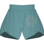 Ladies Flowy Overlay Shorts Thumbnail