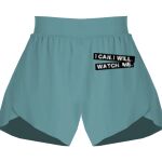 Ladies Flowy Overlay Shorts Thumbnail