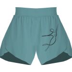 Ladies Flowy Overlay Shorts Thumbnail