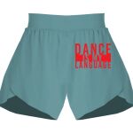 Ladies Flowy Overlay Shorts Thumbnail