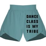 Ladies Flowy Overlay Shorts Thumbnail