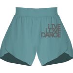 Ladies Flowy Overlay Shorts Thumbnail