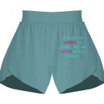 Ladies Flowy Overlay Shorts Thumbnail